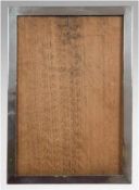 Standbilderahmen, Birmingham 1938, Holz mit Silbermontierung, punziert, rechteckig, 31x22cm