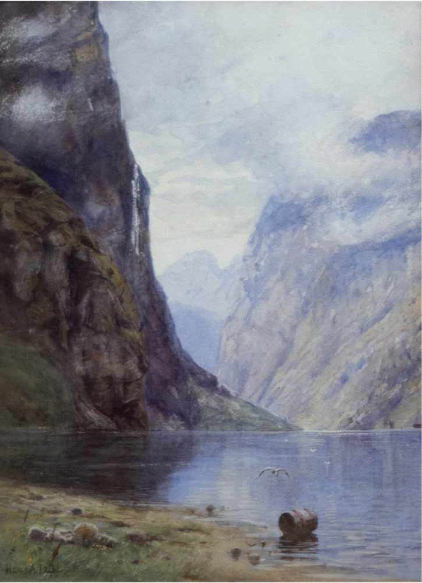 Dahl, Hans Andreas (1881 Düsseldorf- 1919 Christiana, jetzt Oslo) "NorwegischerKönigsfjord",