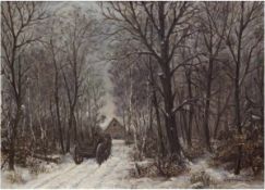 Petersen, K. "Auf dem Heimweg", Öl/Lw., sign. u. dat. 1940 u.r., 45x59 cm, Rahmen