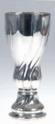 Vase, Treusch, Leipzig, 800er Silber, punziert, ca. 438 g, geschweift gerippte Wandung, amStand