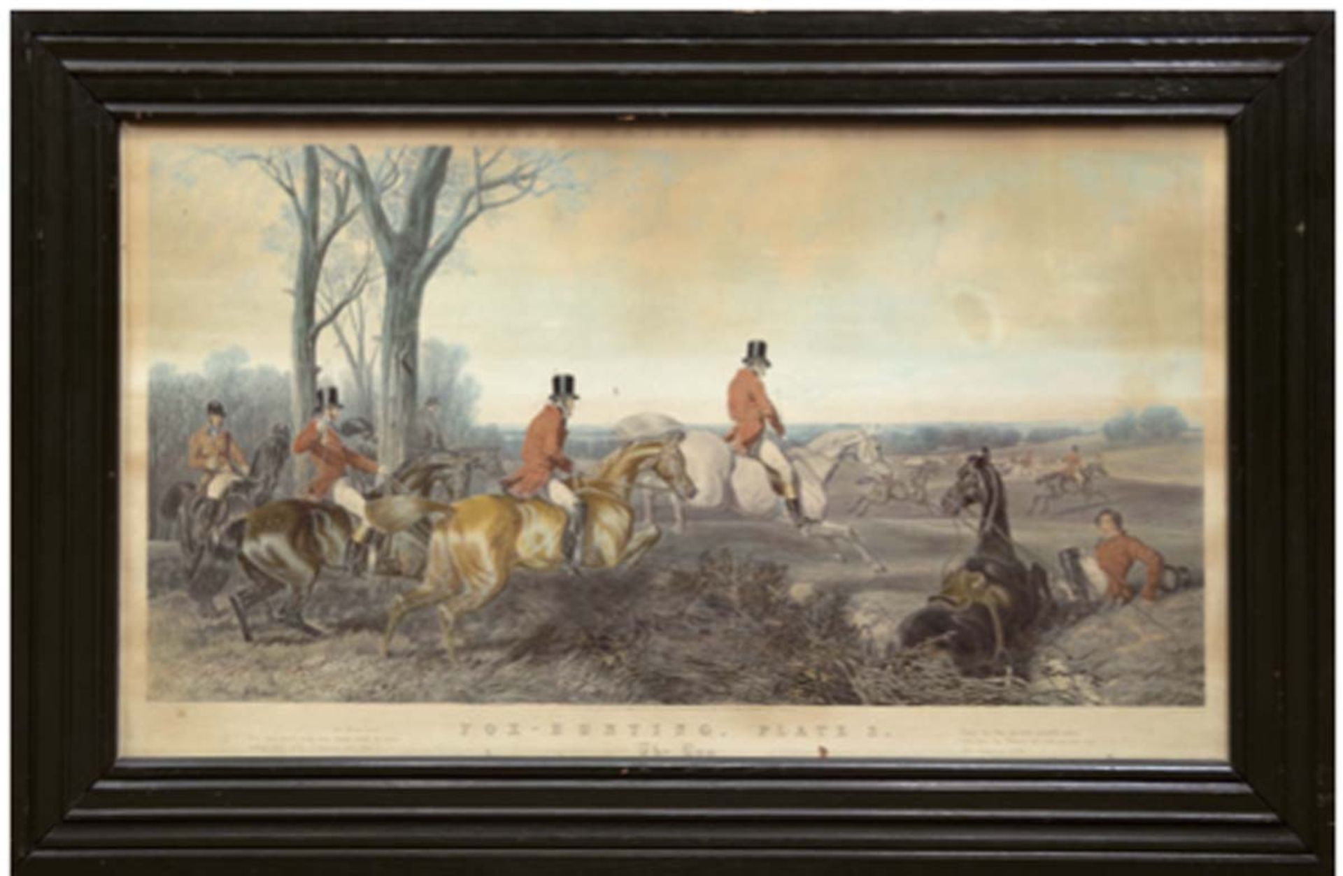 Harris, John (1811-1865) 4 Fox Hunting-Szenen "1-The Meet", "2-The Find", "3-The Run" und"4-The - Bild 3 aus 4