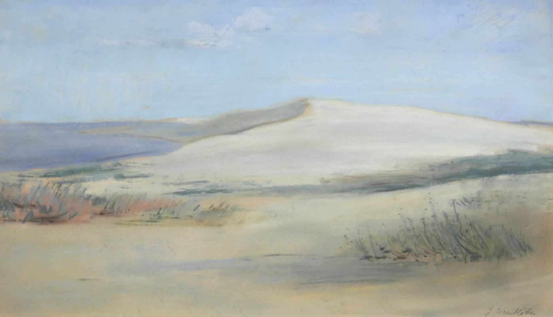 Eisenblätter, Gerhard (1907-1975) "Dünen an der Kurischen Nehrung", Pastell, signiertu.r., 27,5x45,5