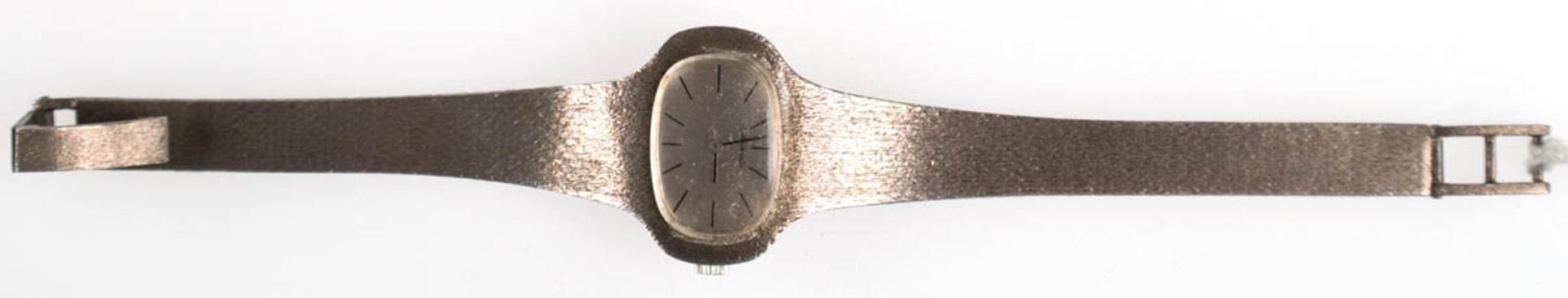 Armbanduhr "Goldschatulle", 835er Silber, Handaufzug, ovales Zifferblatt mitStabeinteilung,