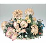 Tischdekoration "Blumenarrangement", Capodimonte Visconti Mollica, aufwendig gearbeitete,