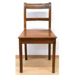 Biedermeier-Stuhl, Holz gefaßt, Brettsitz, Rückenlehne mit Querstrebe, 82x47x46 cm- - -23.80 %