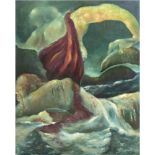 Sales, Francesc (1904-1976/77) "Neptun und Nereide", Öl/Hf., sign. u.r. und dat.'68, 92x73cm- - -