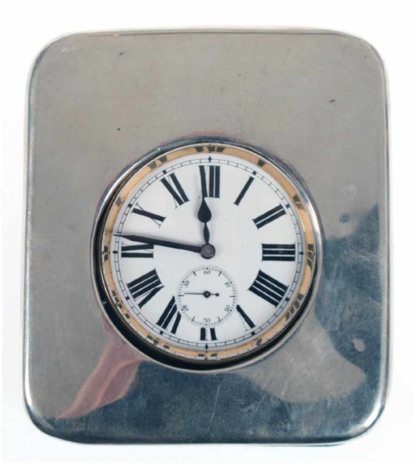 Eisenbahneruhr, England um 1890, im Standetui, Front Sterlingsilber, Birmingham, Uhr