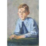 Expressionist um 1920 "Porträt eines Jungen", Öl/Mp., unsign., 28x19 cm, Rahmen- - -23.80 % buyer'