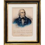 O'brien, Franz "Bildnis Johann Georg Wach", Aquarell/Papier, sign. u.r., mittig bez."Johann Georg