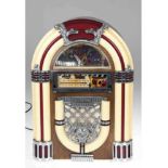 Retro-Radio "Juke Box", UKW, MW und Kassettenteil, um 1975, mit Innenlicht,funktionstüchtig,