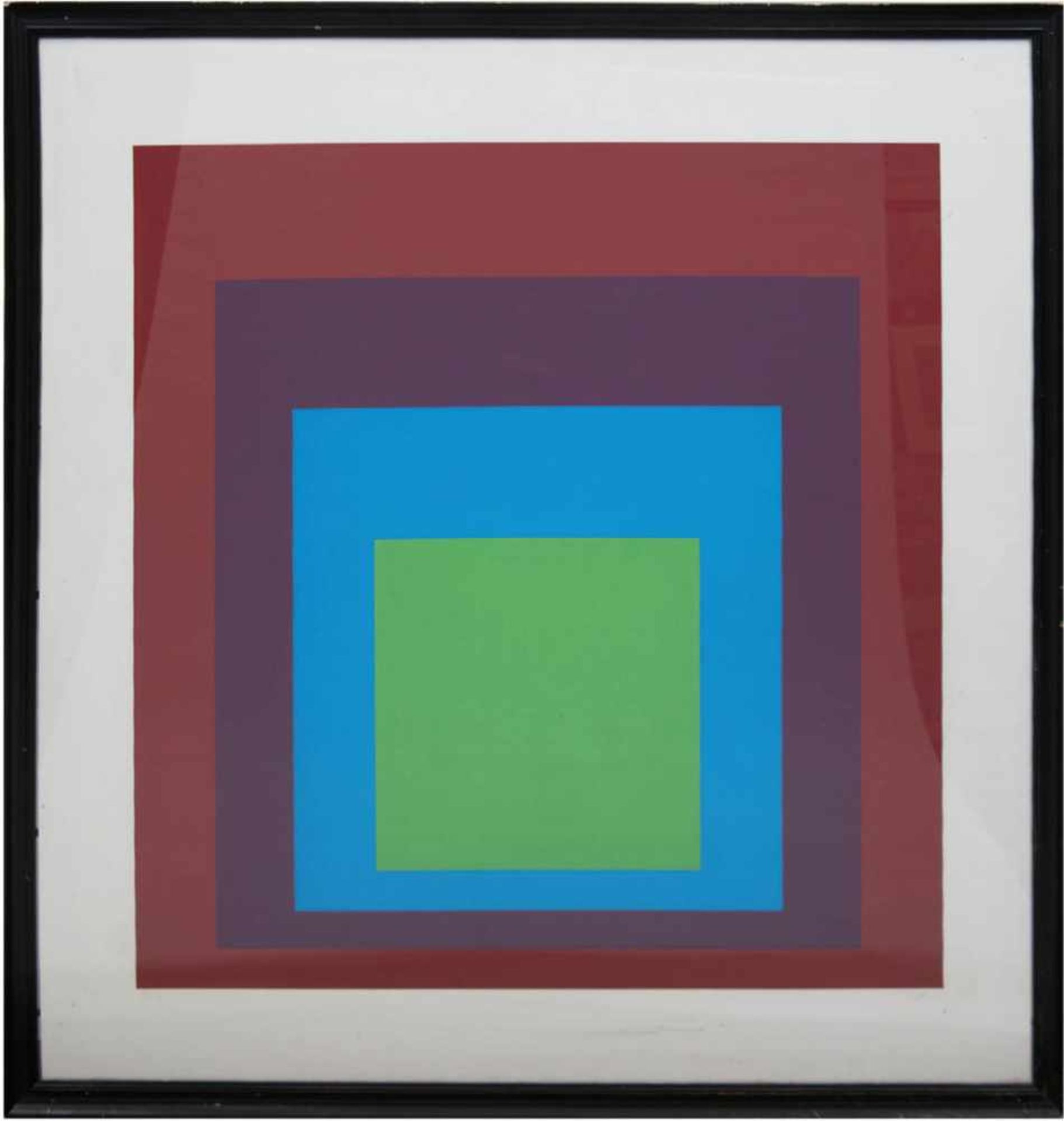 Albers, Josef (1888 Bottrop-1976 New Haven) "Homage to the Square", Farbsiebdruck, aufKarton