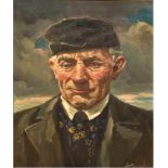 Haerendel, Harry (1896 Hamburg-1991) "Porträt eines Bauern aus dem Alten Land", Öl/Lw.,sign. u.r.,