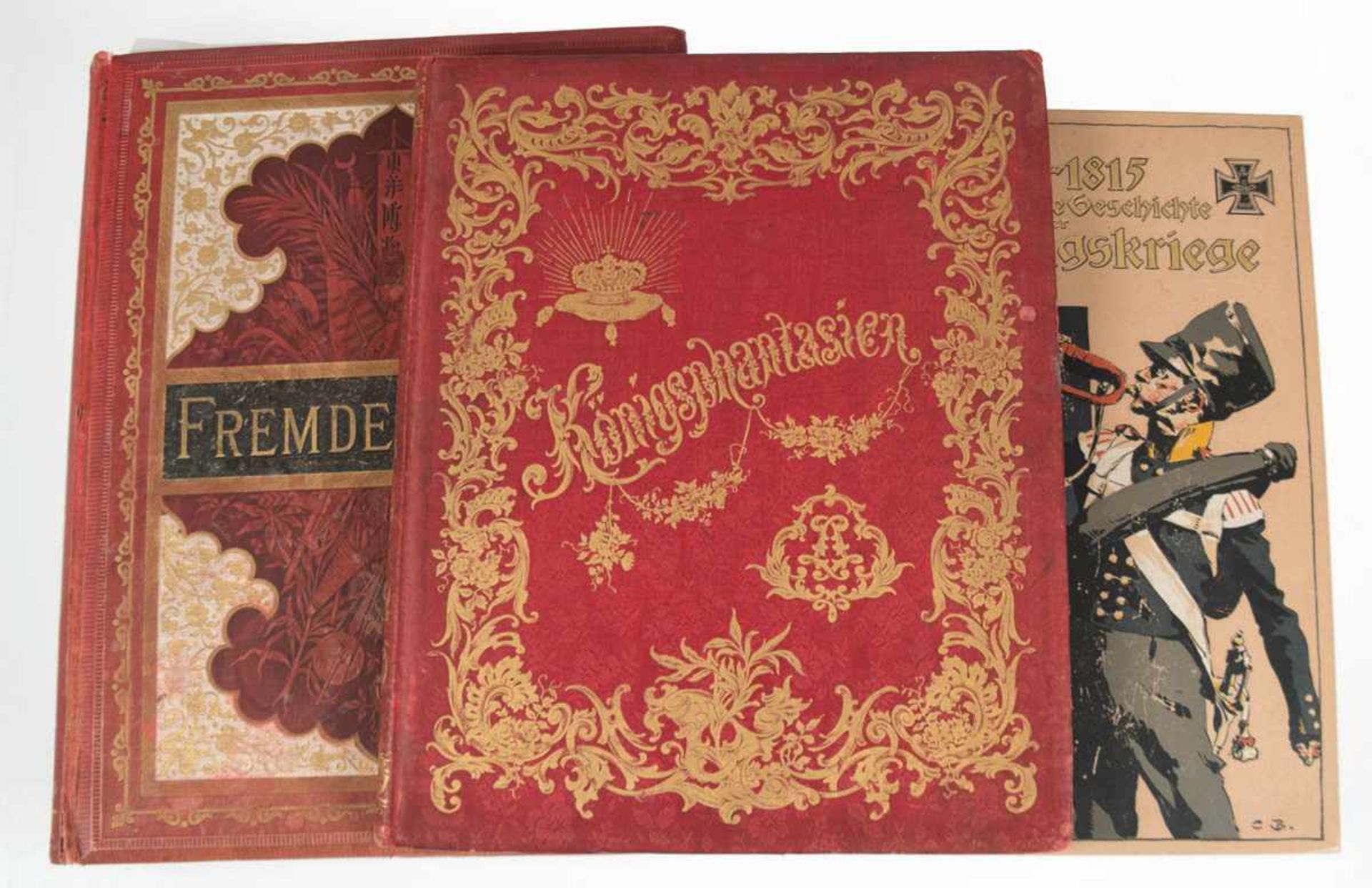 3 diverse Bücher "1813-1815 Illustrierte Geschichte der Befreiungskriege" von Prof. Dr. I.v.