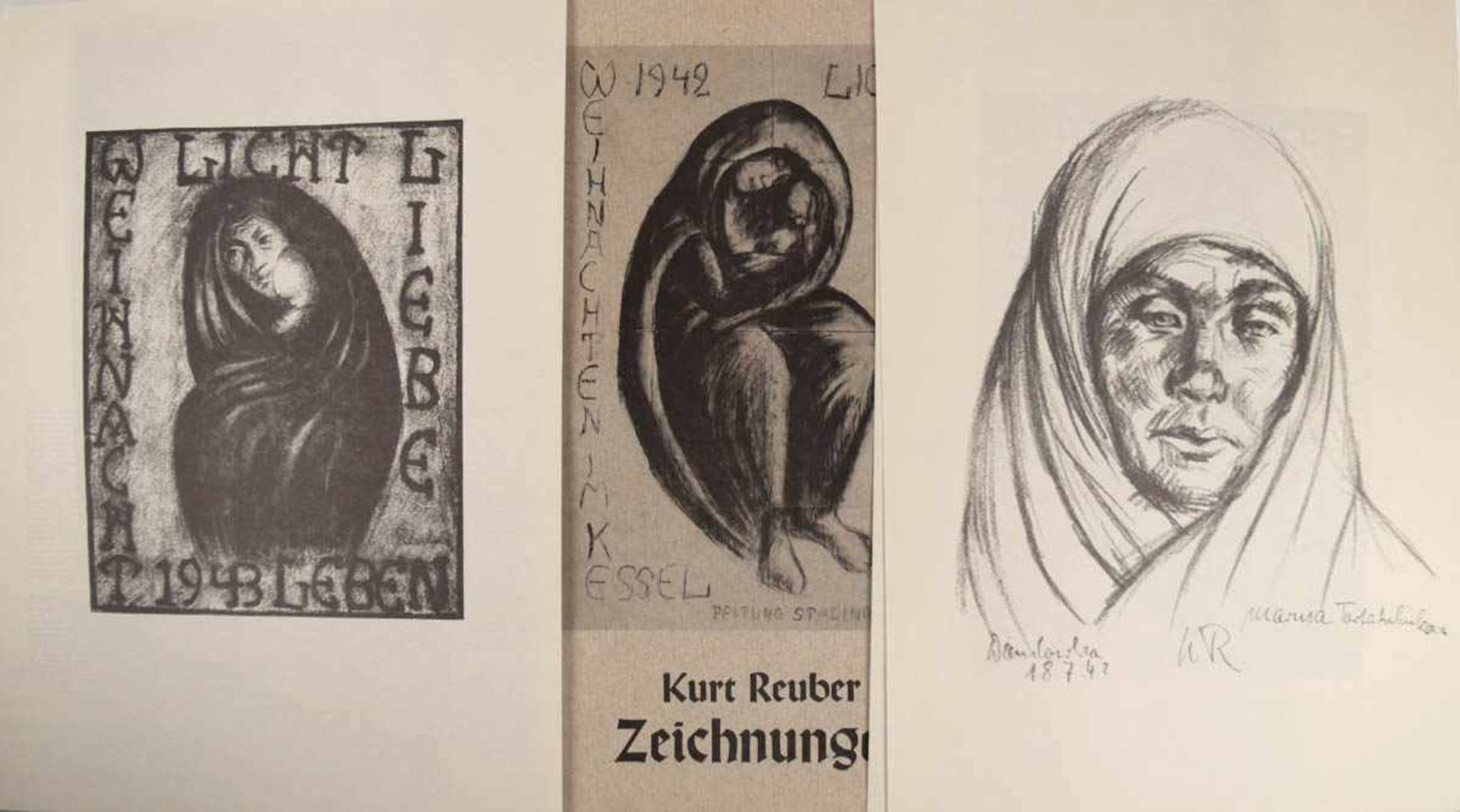 Reuber, Kurt (1906 Kassel-1944 im sowj. Gefangenenlager Jelabuga), Mappe mit 20 Druckennach seinen