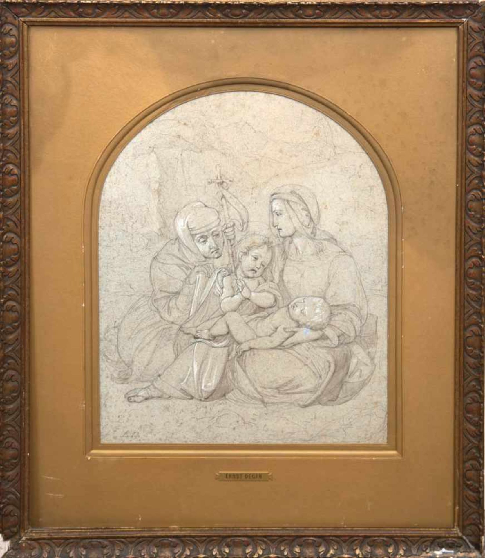 Deger, Ernst (1805-1885) "Maria und Anna mit dem Jesuskind und dem Knaben Johannes",