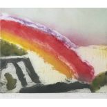 Fussmann, Klaus (geb. 1938 in Verbert) "Regenbogen", Farbradierung, 2005, mit Bleistiftsigniert u.