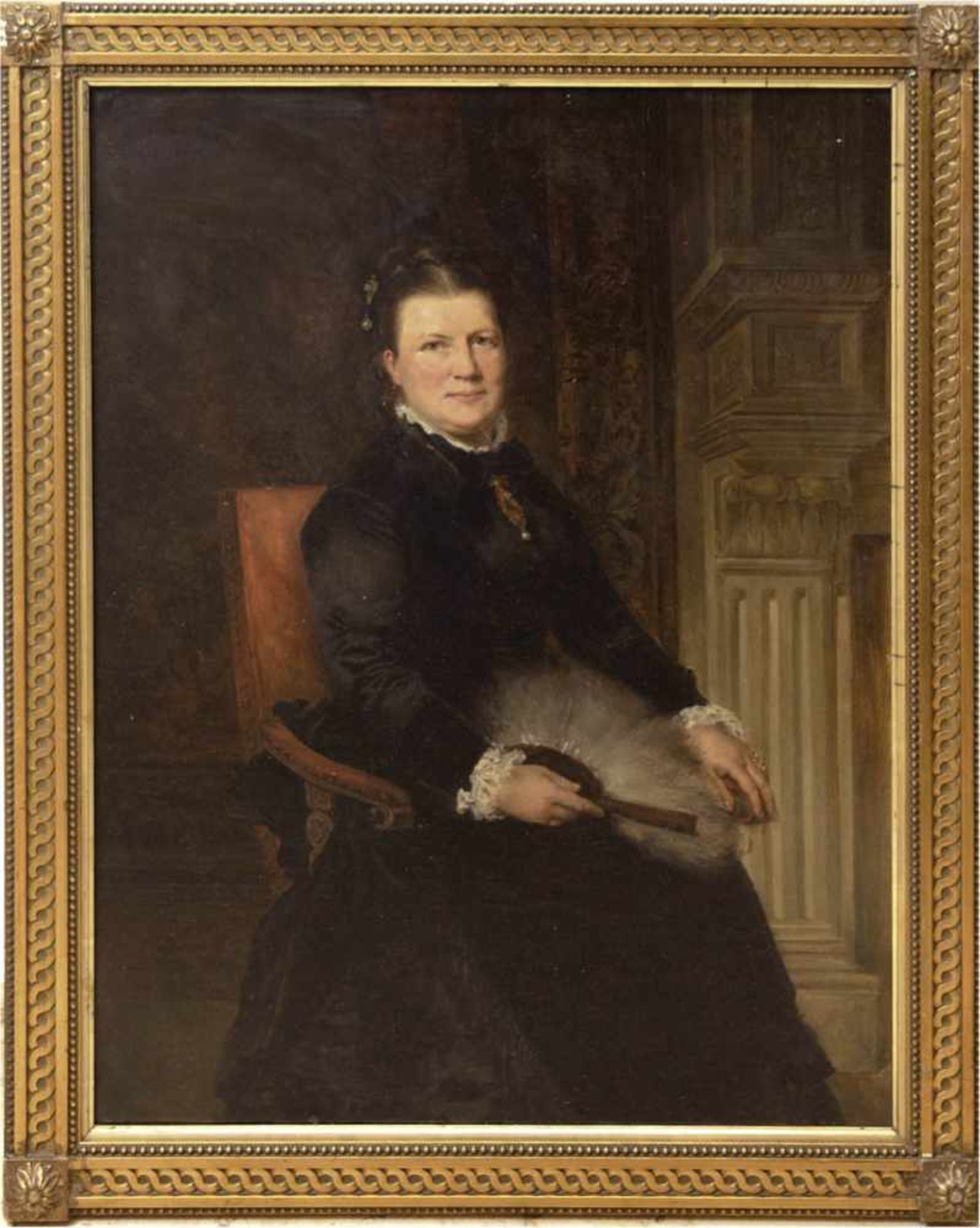 Zajaczkowska, M. nach H. v. Agleli "Porträt der Marie Luise Vietor", Öl/Lw., signiert unddatiert