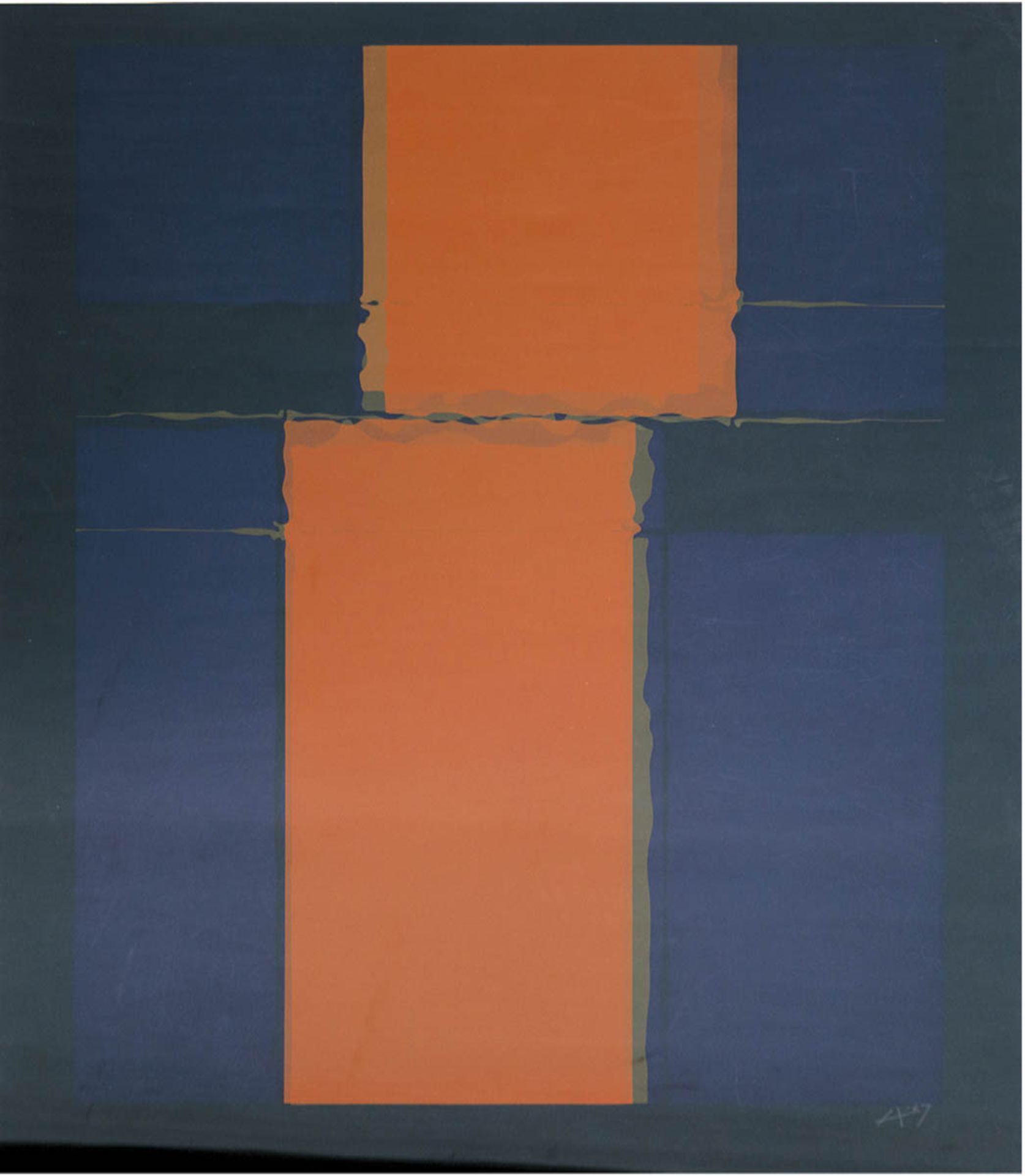 Albers, Josef (1888 Bottrop-1976 New Haven) "Ohne Titel", Siebdruck, 72x59,5 cm, monogr.u.r. und