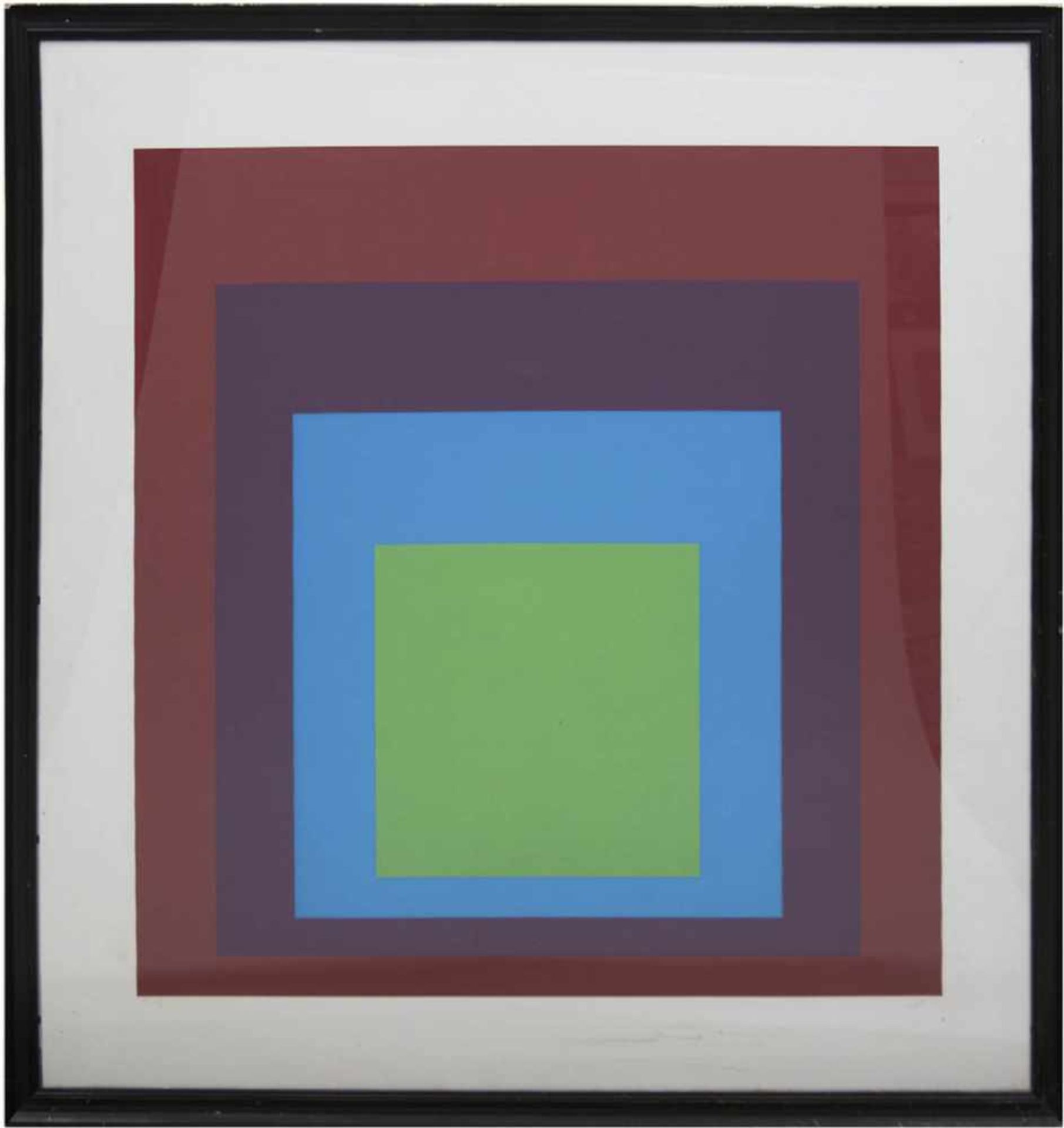 Albers, Josef (1888 Bottrop-1976 New Haven) "Homage to the Square", Farbsiebdruck, aufKarton