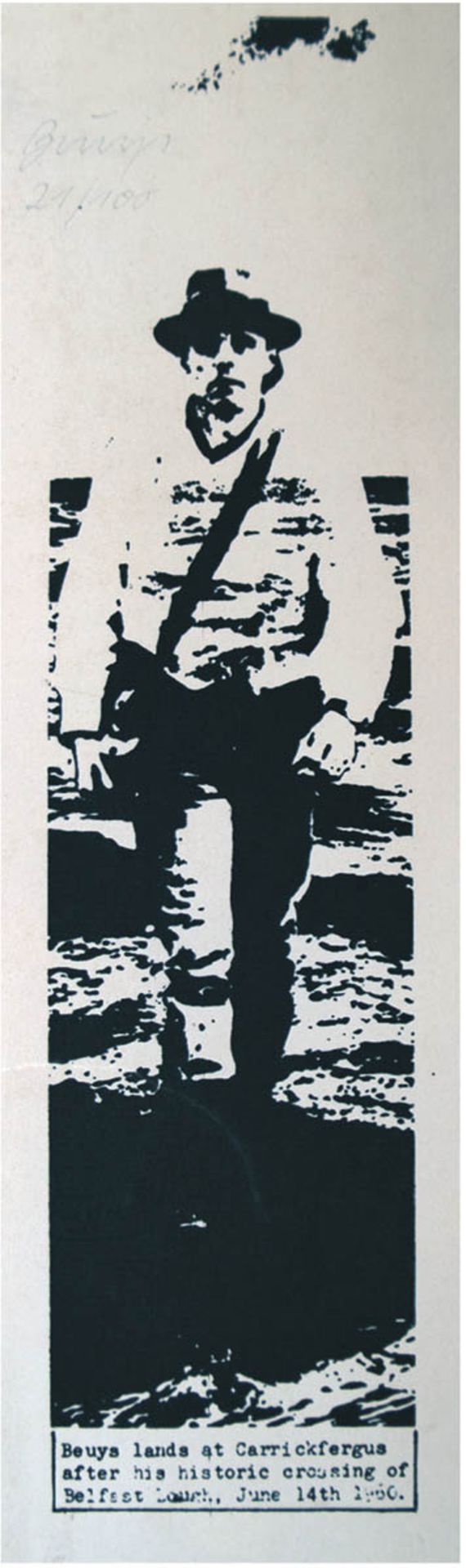 Beuys, Joseph (1921 Krefeld-1986 Düsseldorf) "Belfast", Offset auf Karton, mit Bleistiftsigniert und