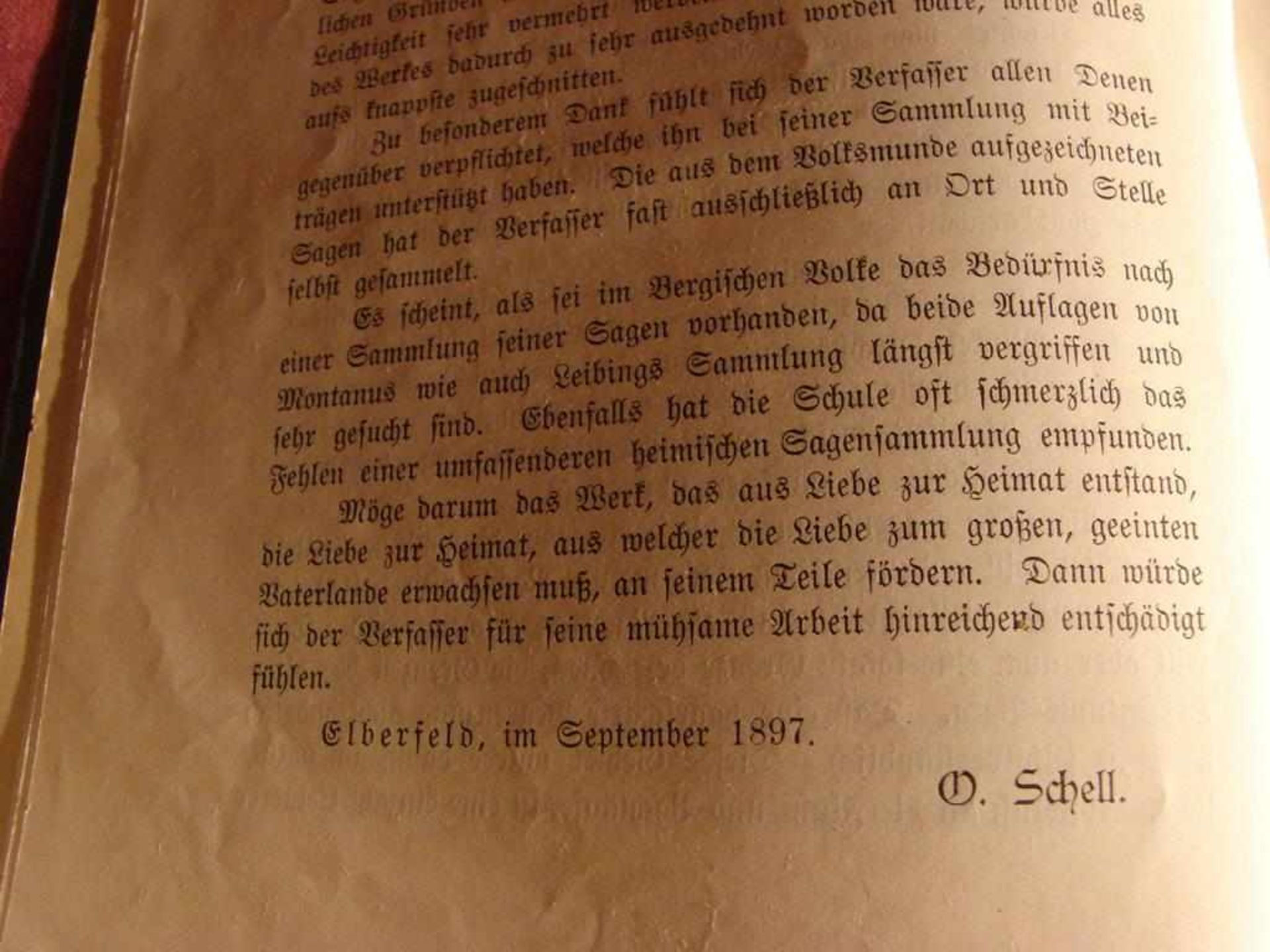 Bergische Sagen, von Otto Schell, aus dem Jahr 1897 - Image 3 of 3