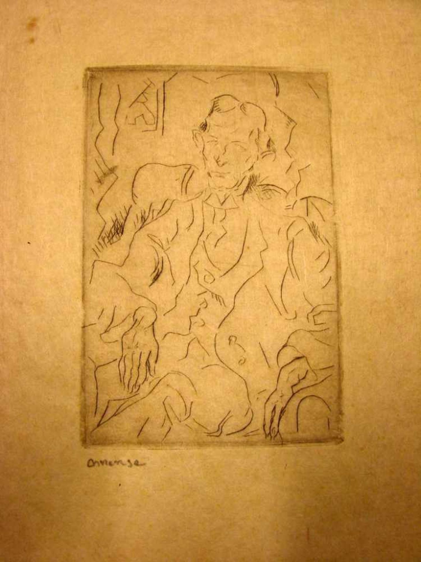 CARLO MENSE (1886-1965), Radierung, u.li.sig., ca. 15 x 10 cm