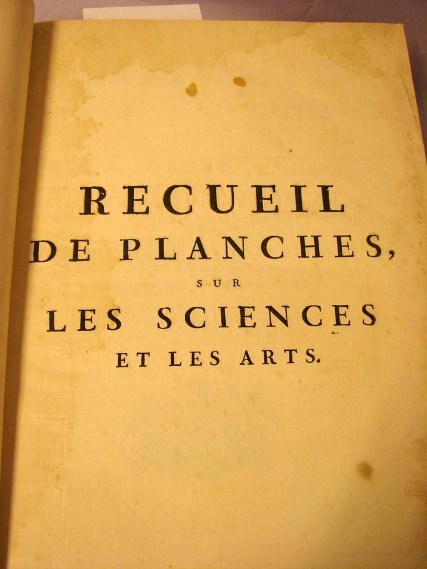 Buch, Recueil de Planches sur les Sciences et les Arts, Paris 1769, im Ledereinband - Bild 2 aus 4
