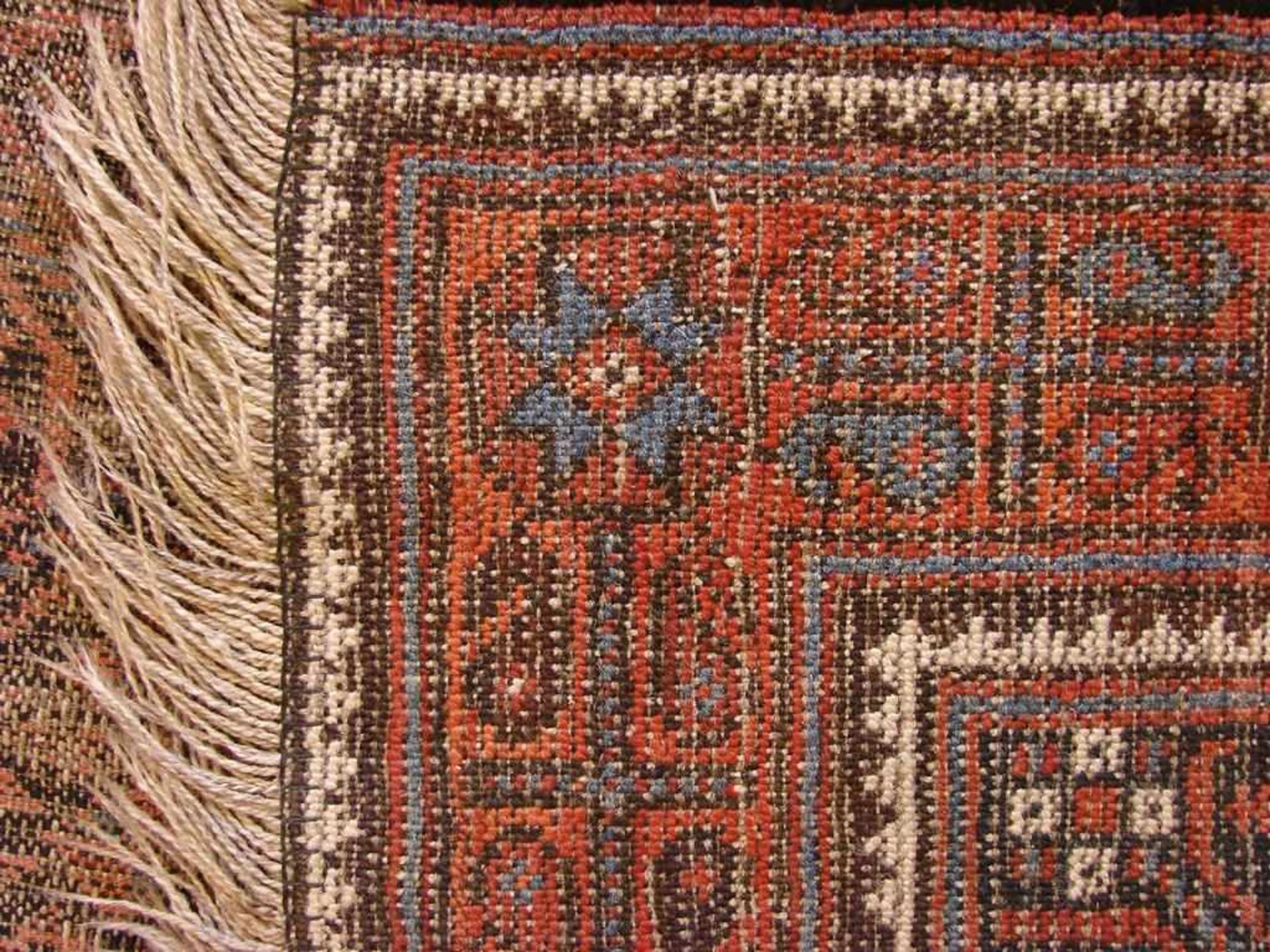 Teppich, ca. 157 x 93 cm (stark abgelaufen) - Bild 3 aus 3