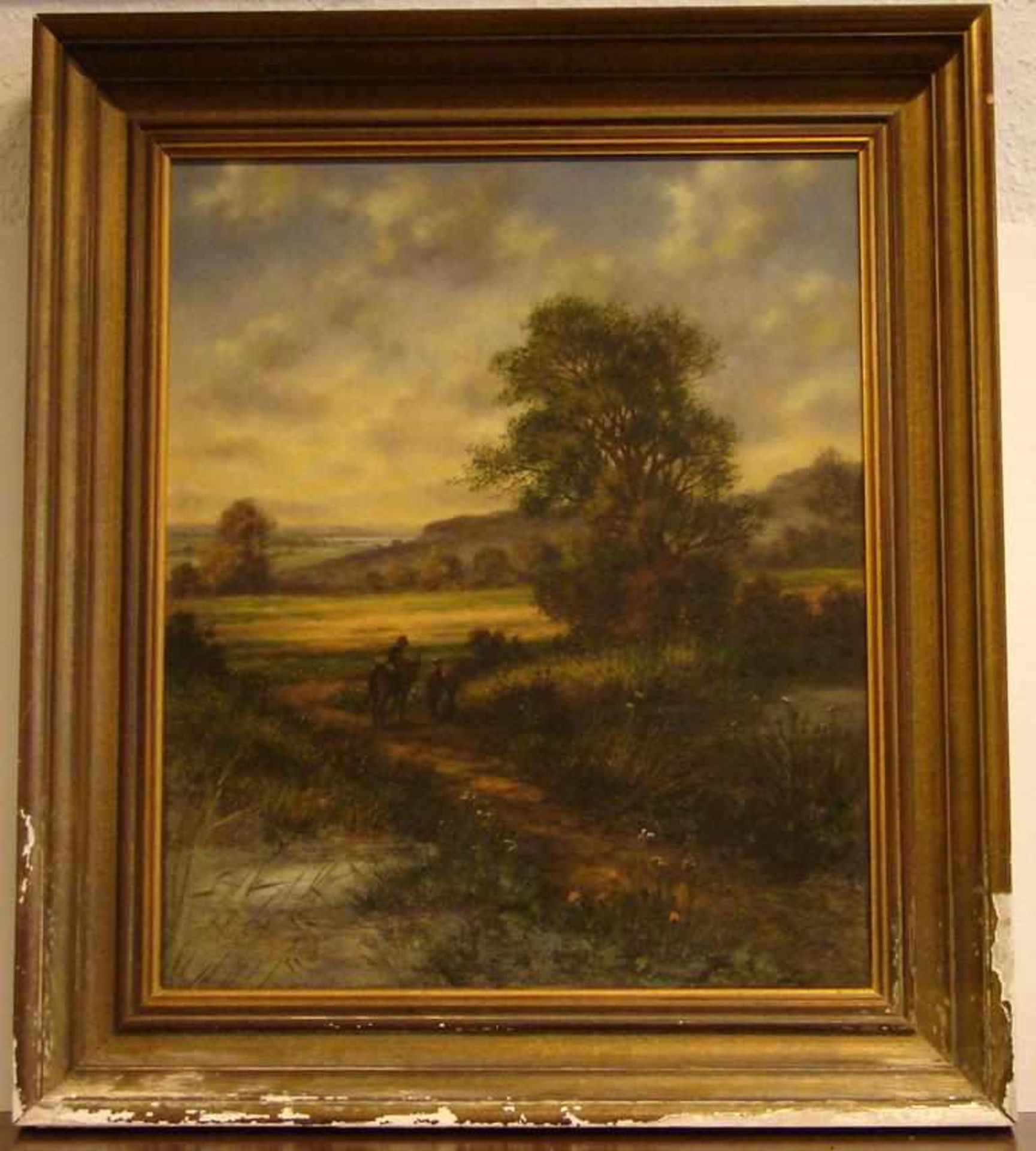 "Landschaft", Öl/L., u.li.unles.sig., München, ca. 60 x 50 cm