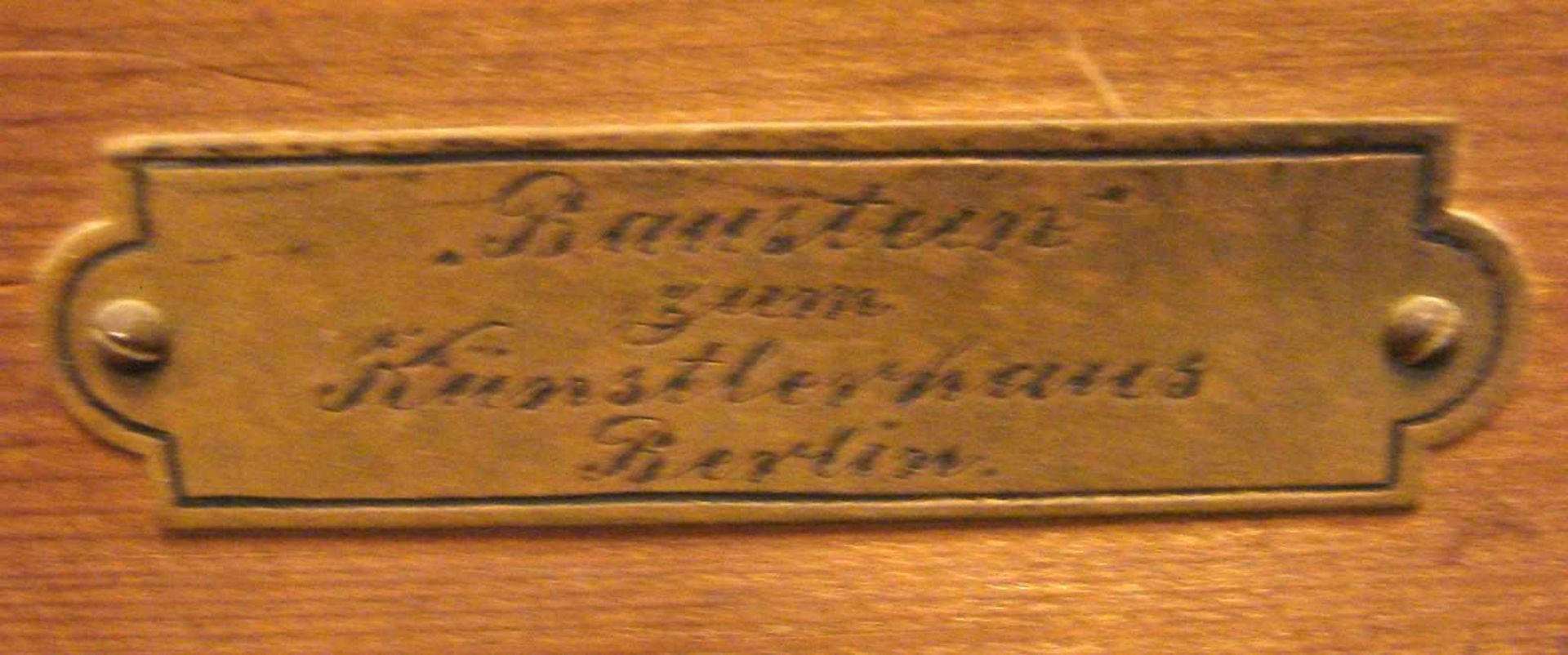 OTTO BRAUSEWETTER (1835-1904), "Copernikus", ÖL/L., rückseitig bez., ohne Signatur, ca. 46 x 84 cm - Bild 3 aus 5