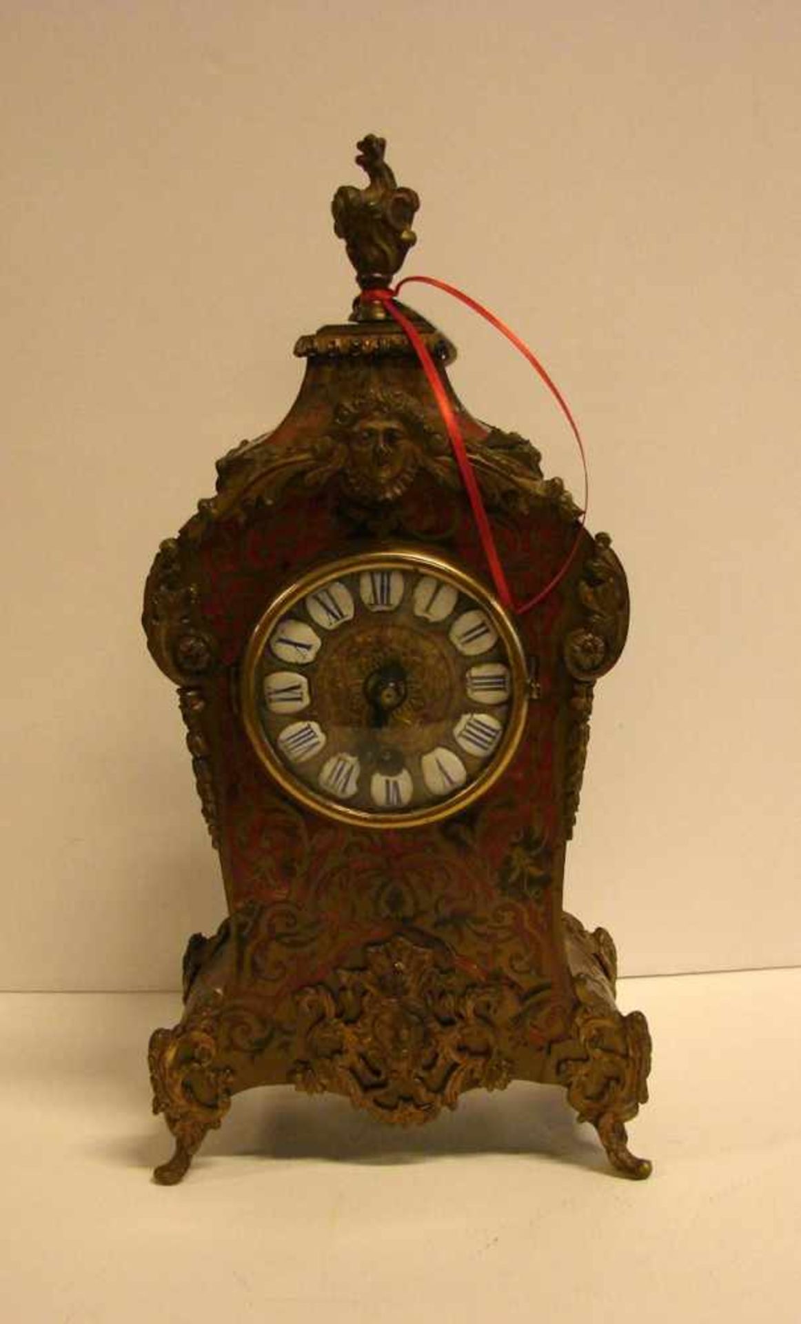 Boulle - Uhr, Höhe ca. 38 cm (Funktion nicht geprüft)