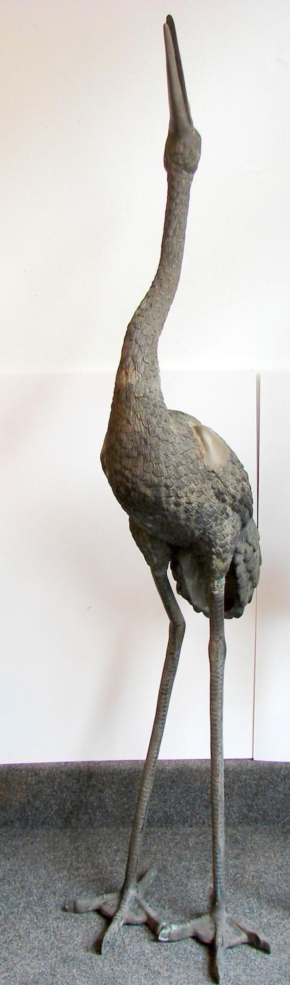 Gartenobjekt, Vogel, Metall, Höhe ca. 178 cm