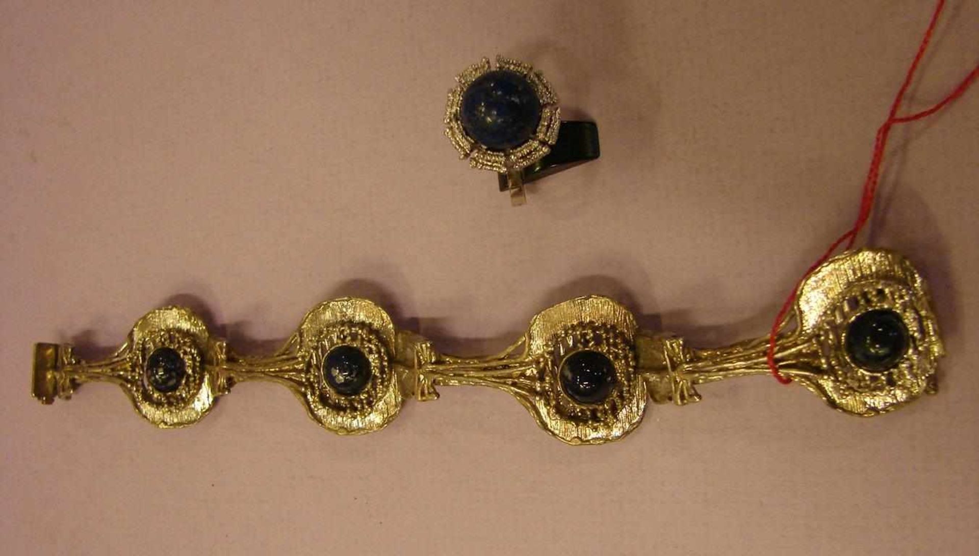 Armband und Ring, 835er Silber, Ringgröße ca. 57
