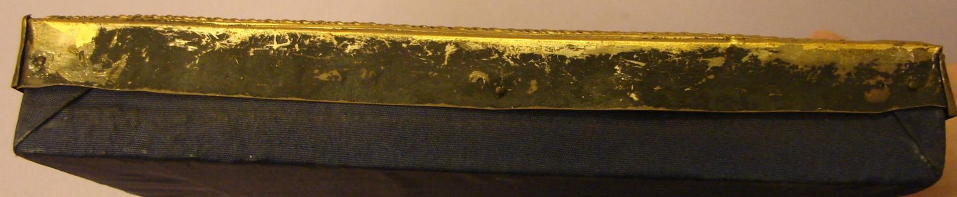 Ikone, 84er Stempel ?, mehrfach gestempelt, verschlagen, Silber vergoldet?, ca. 22x17,5 cm - Bild 4 aus 5
