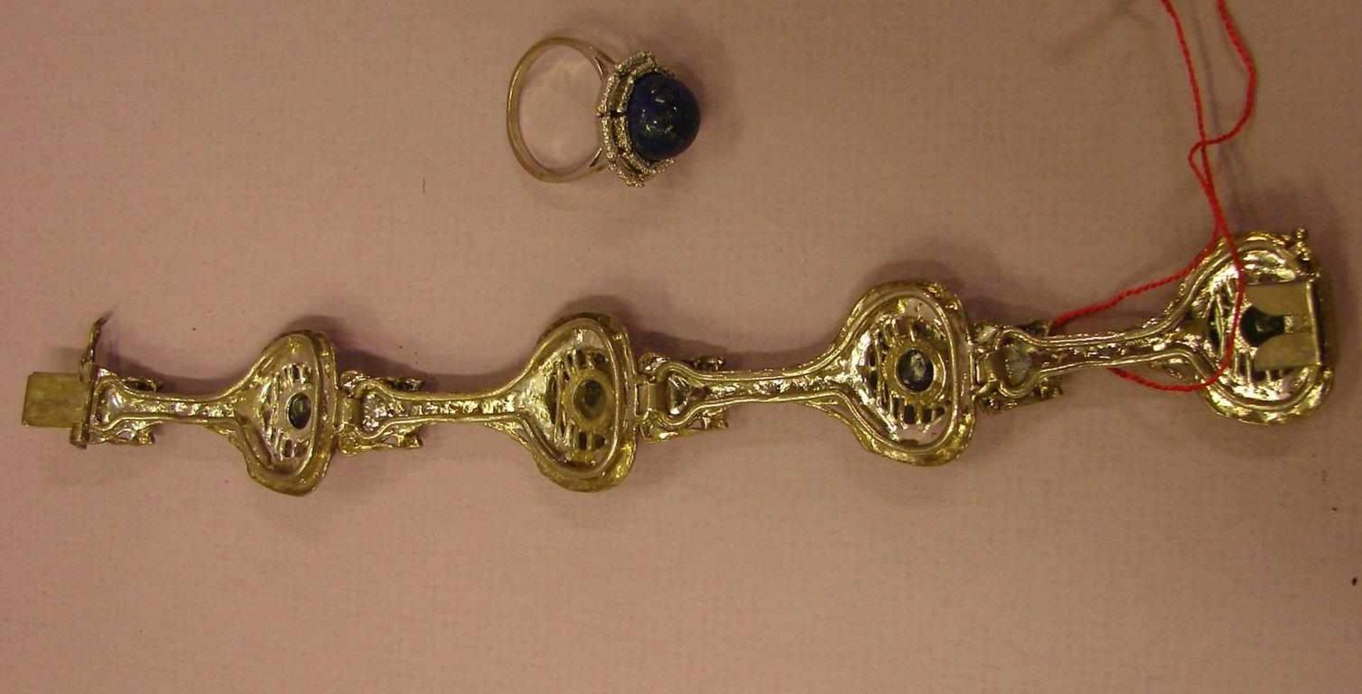 Armband und Ring, 835er Silber, Ringgröße ca. 57 - Image 2 of 2
