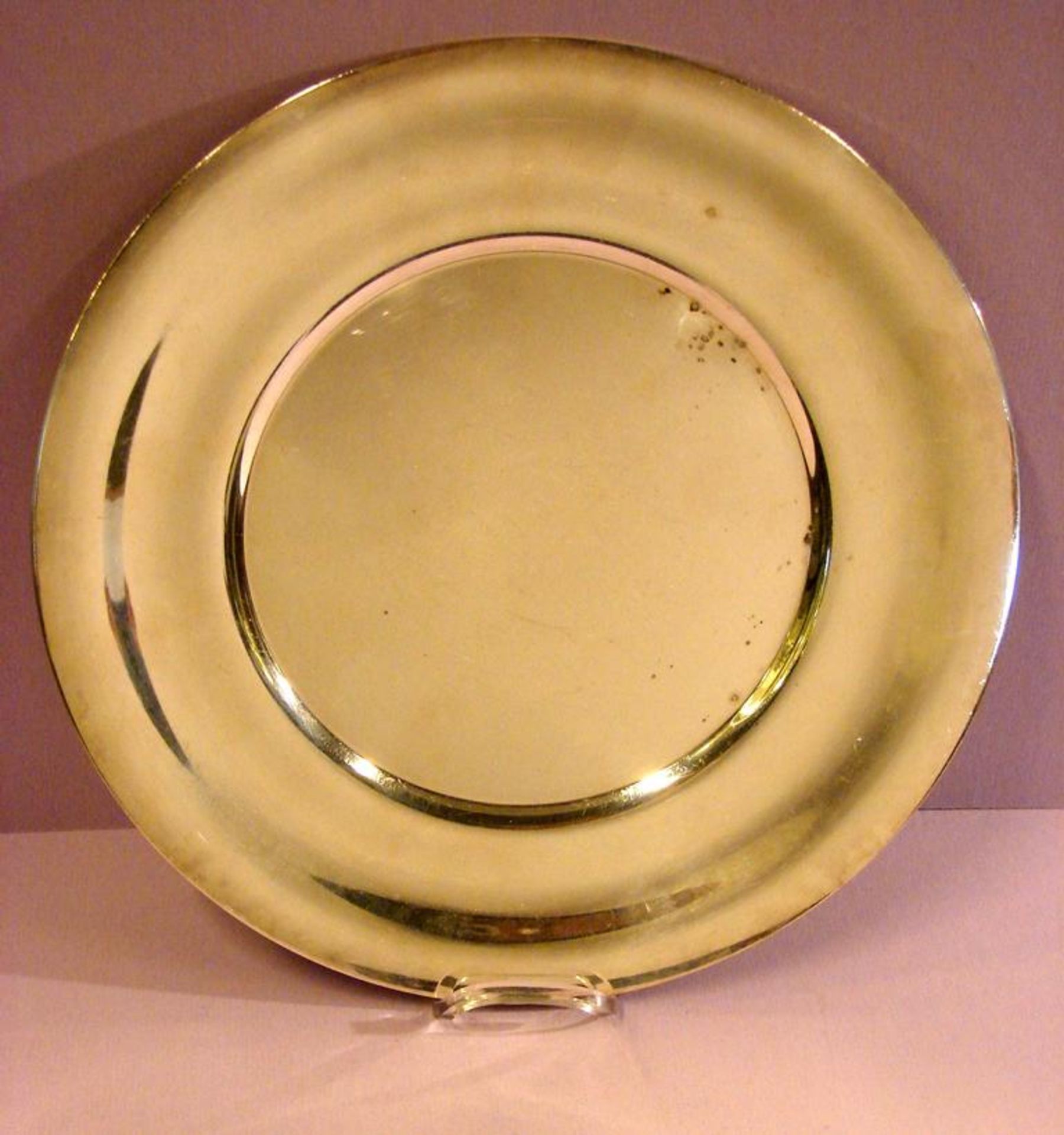 Teller, bezeichnet Koch & Bergfeld, Handmade, Silber?, Dm.ca. 30 cm