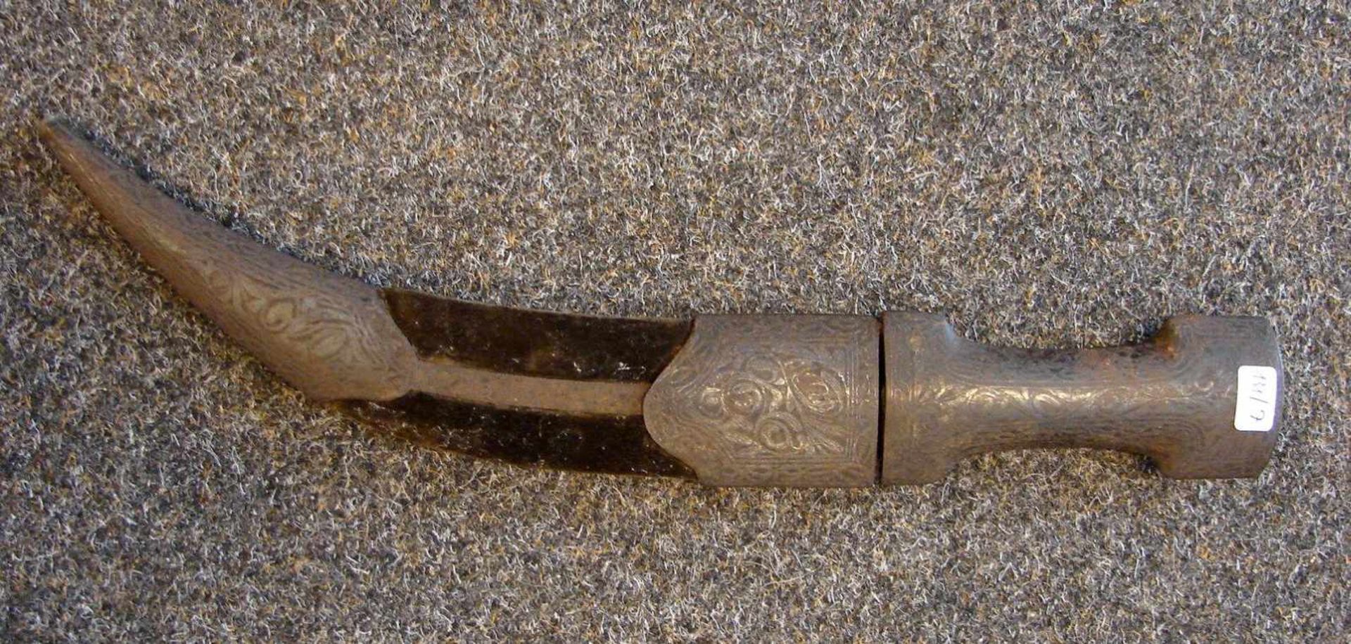 Krummdolch, wohl Indien, Länge ca. 40 cm - Image 2 of 3