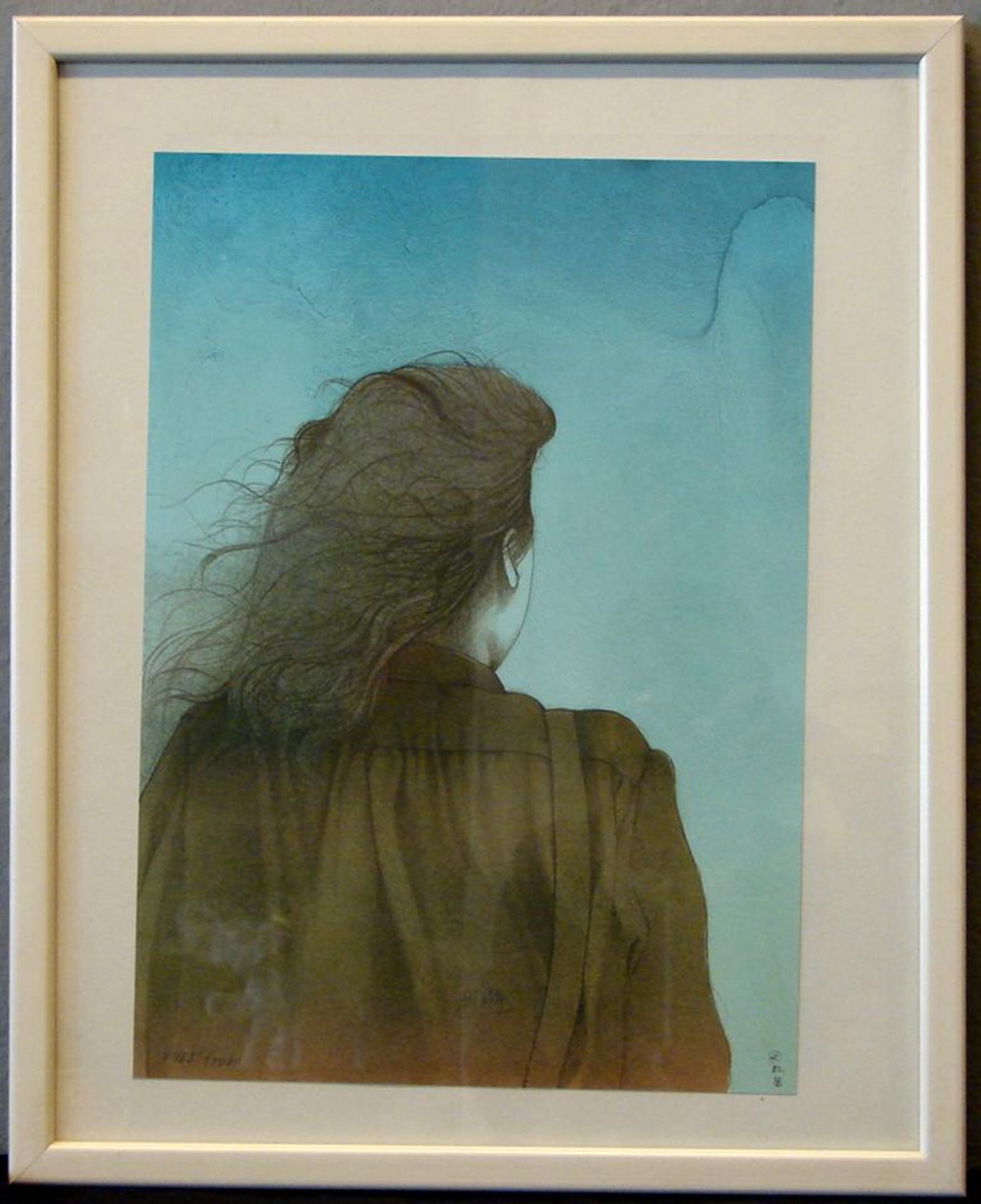 BRUNO BRUNI, "Frau Portrait", dat.'82, 7963/10000, ca. 39 x 49 cm