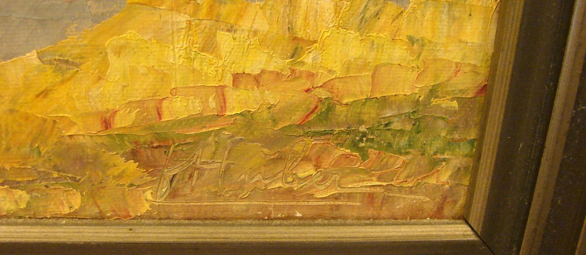 FRANZ HUBER (1885-1972), "Schlierseestimmung", Öl/L., u.re.sig., ca. 70 x 51 cm- - -22.00 % buyer' - Image 2 of 3