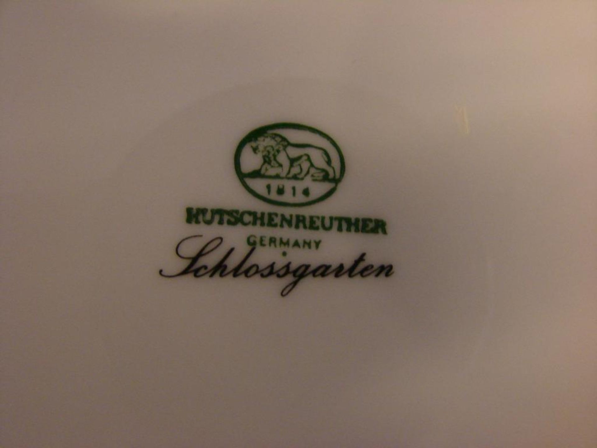 Essgeschirr, Hutschenreuther, Modell "Schlossgarten", 43 Teile,12 Suppenteller, 10 Essteller, 13 - Bild 2 aus 2
