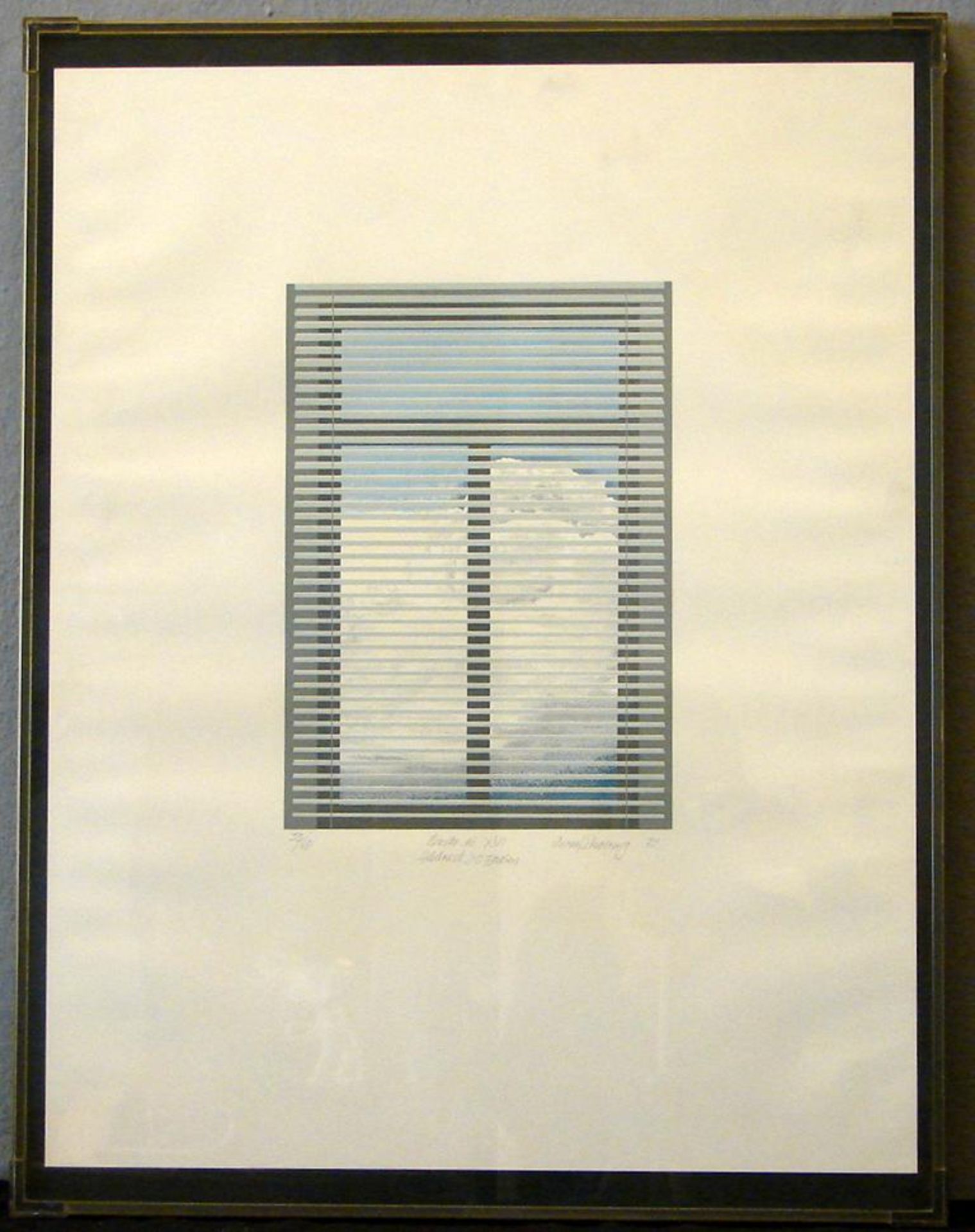 BERND SCHWERING (1945), "Fenster Nr.XVI", dat.72, Siebdruck, u.re.sig., 33/60,ca. 46 x 60 cm,