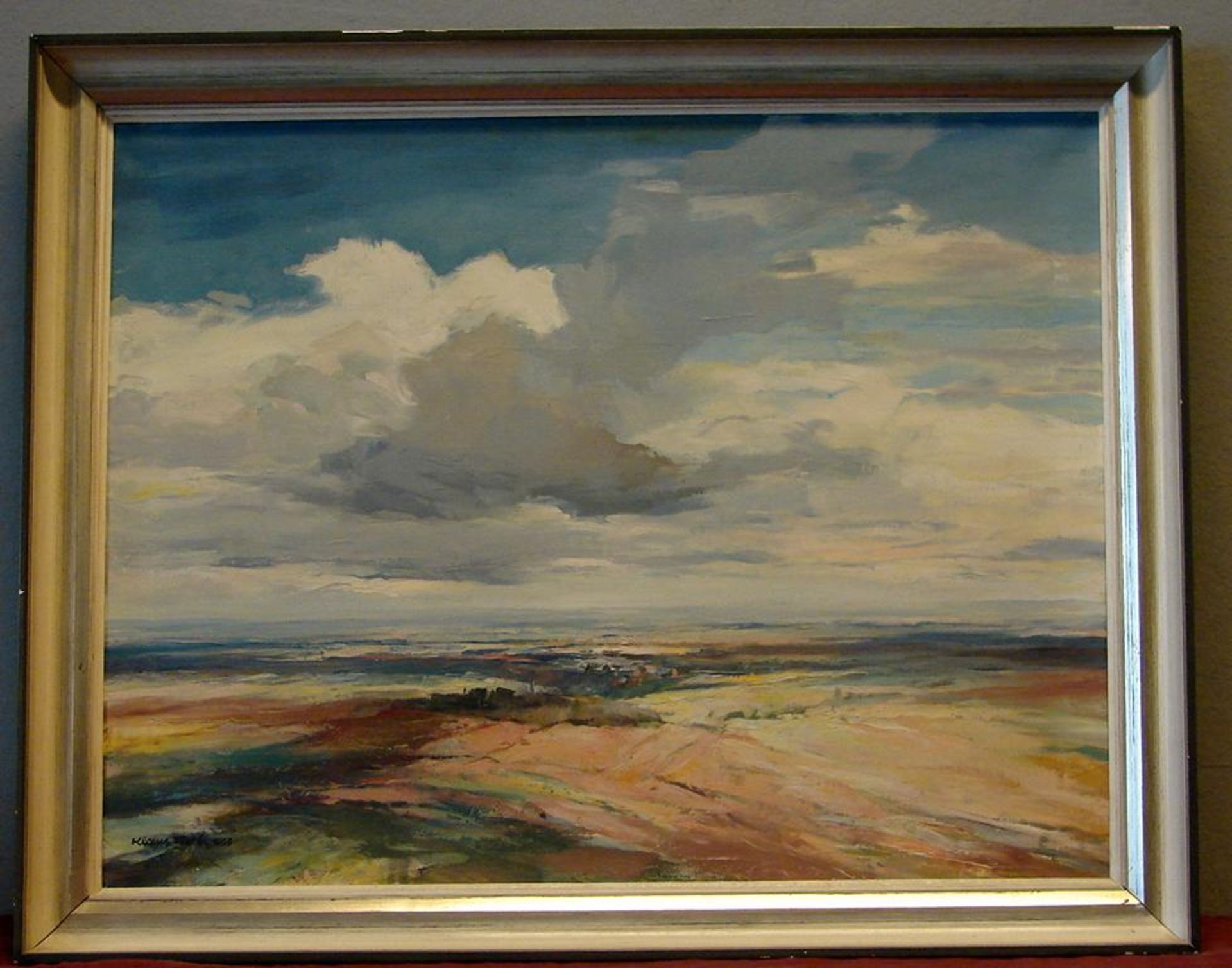 KLAUS FISCH, "Landschaft", ÖL/L, u.li.sig., dat. 1959, ca. 60 x 77 cm- - -22.00 % buyer's premium on
