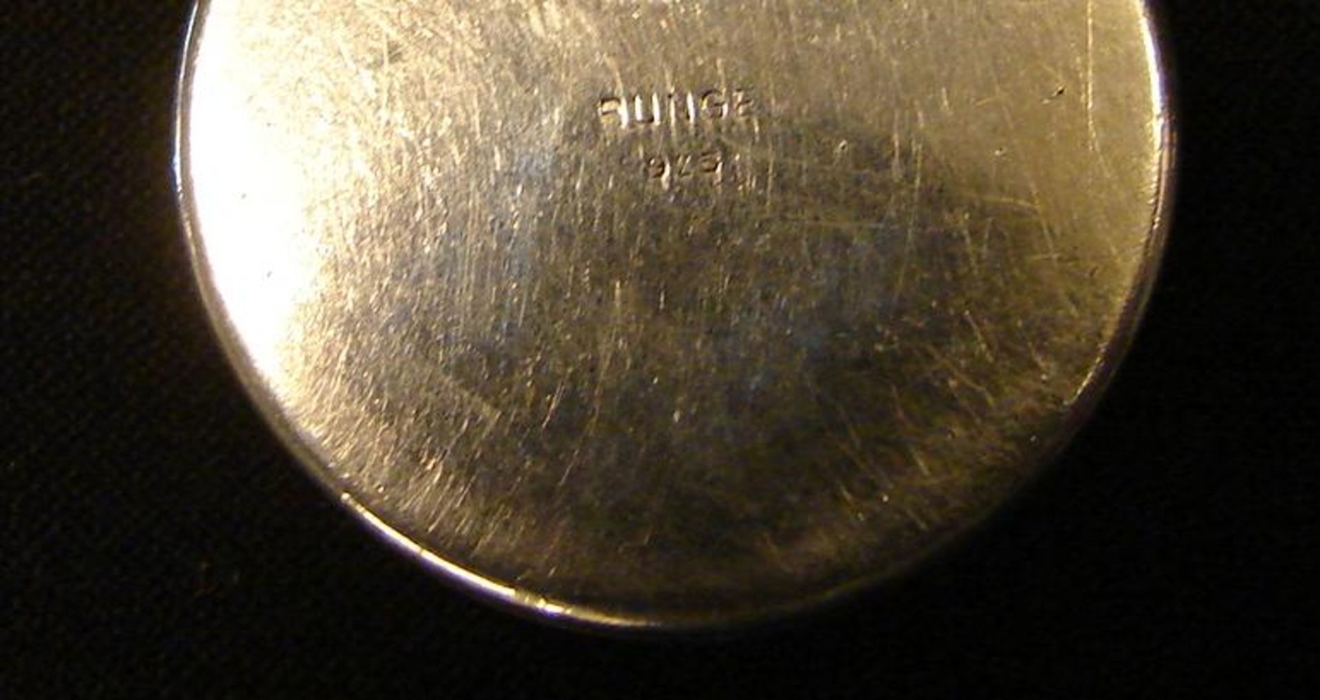 Dose, Silber mit Emaildekor, 50er Jahre, J.Bunge, Dm.ca. 3,7 cm- - -22.00 % buyer's premium on the - Image 3 of 3