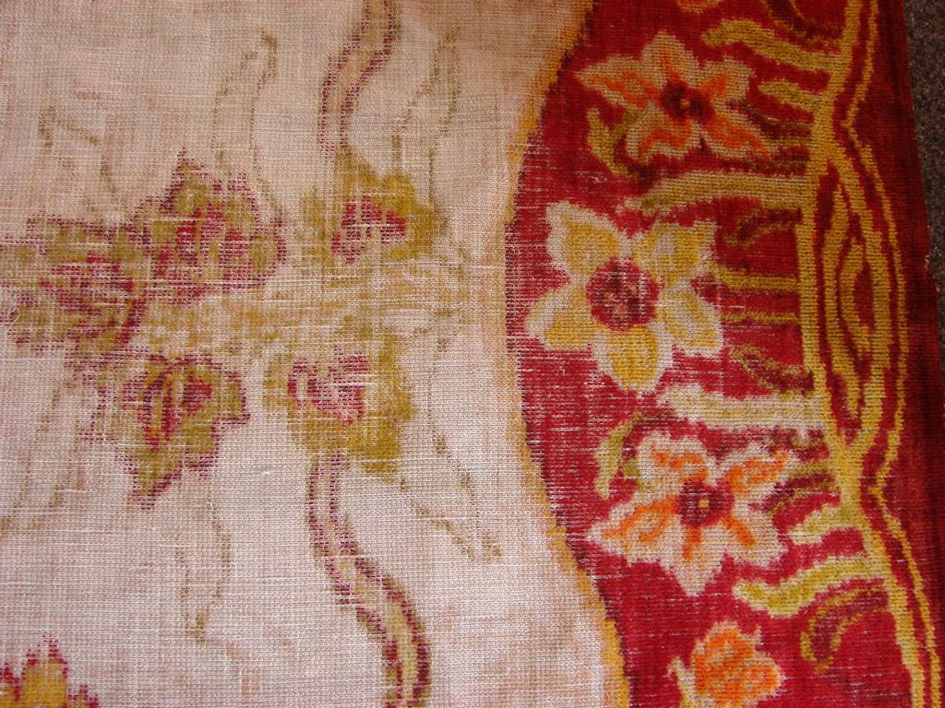 Teppich, florale Jugendstilmuster, (Frisch gereinigt), ca. 160 x 224 cm- - -22.00 % buyer's - Image 2 of 4