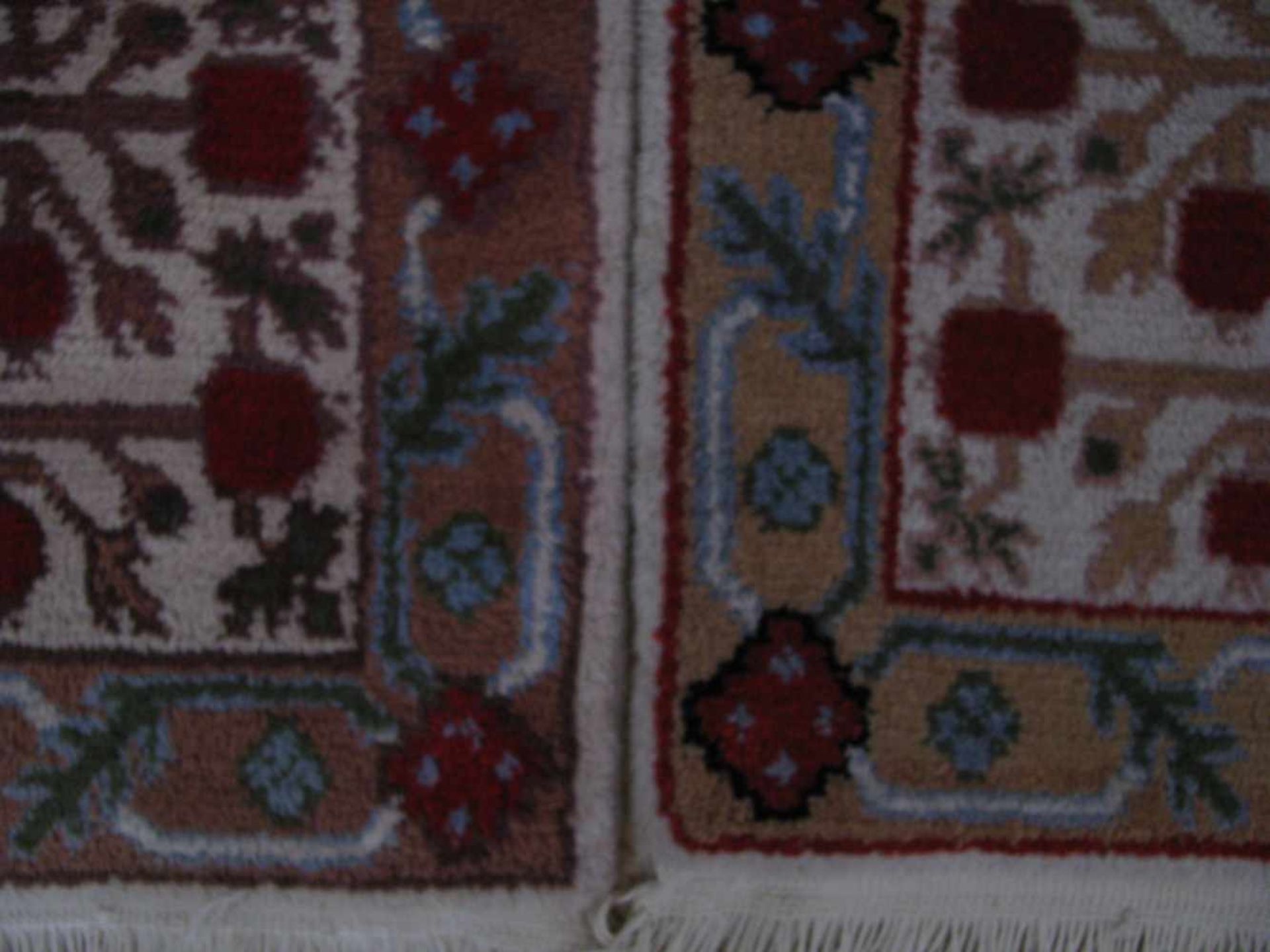 2 kleine Teppiche, Nepal/Tibet, ca. 42 x 40 cm. - Bild 2 aus 3