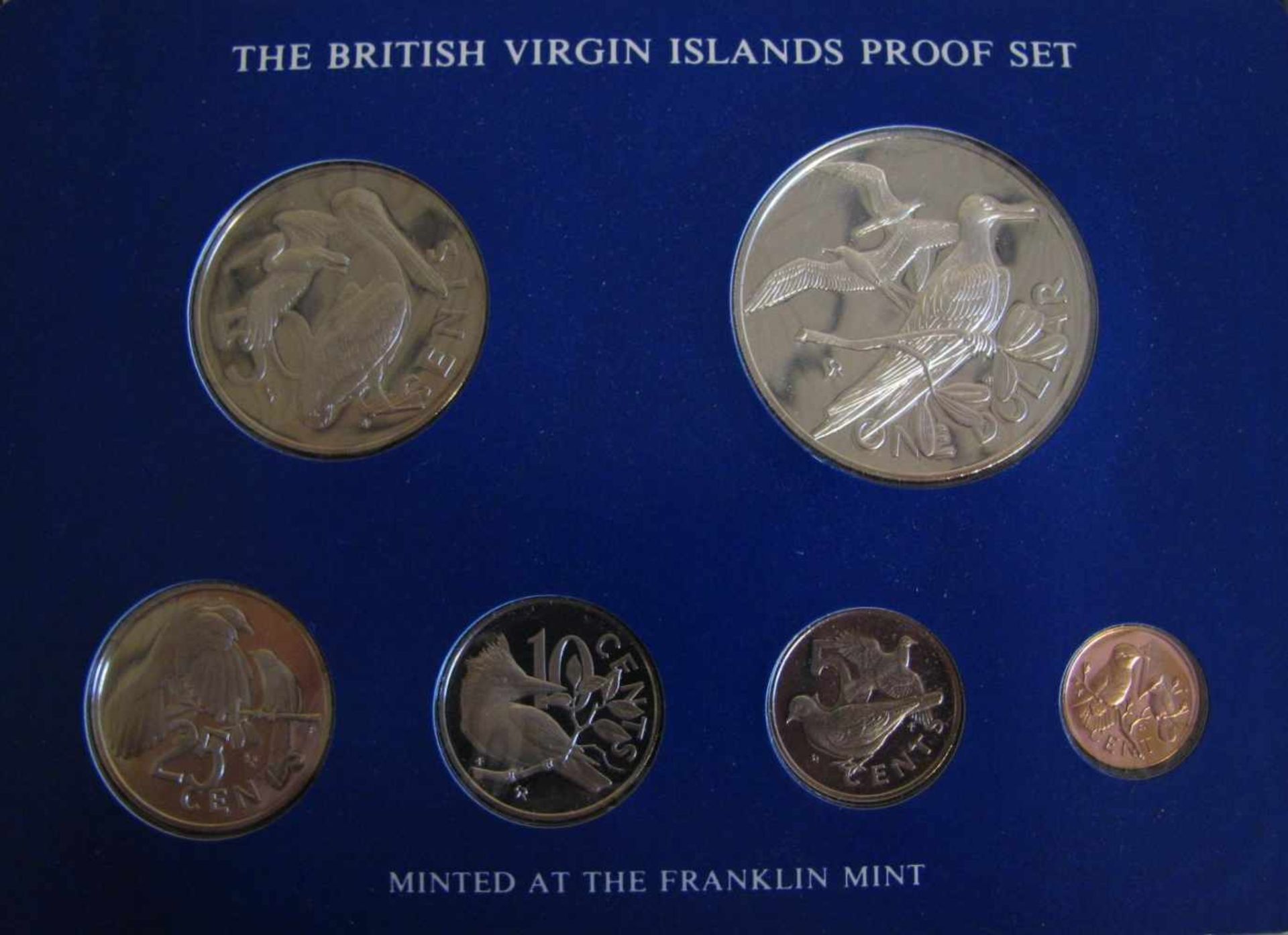 6 teiliger Münzsatz, British Virgin Islands, 1975. - Image 2 of 3
