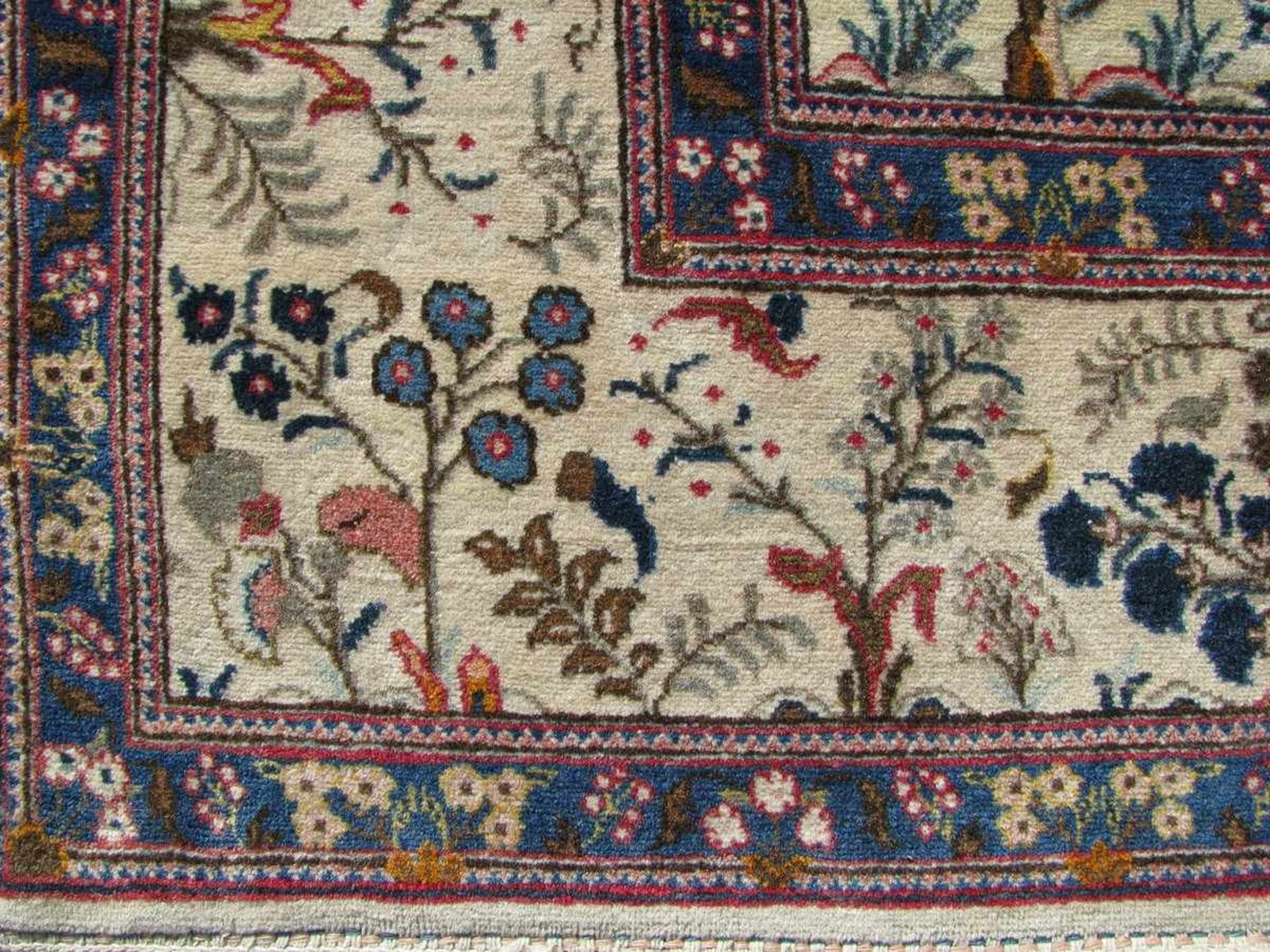 Sarough, Persien, Blütenmuster, ca. 207 x 135 cm. - Bild 2 aus 3