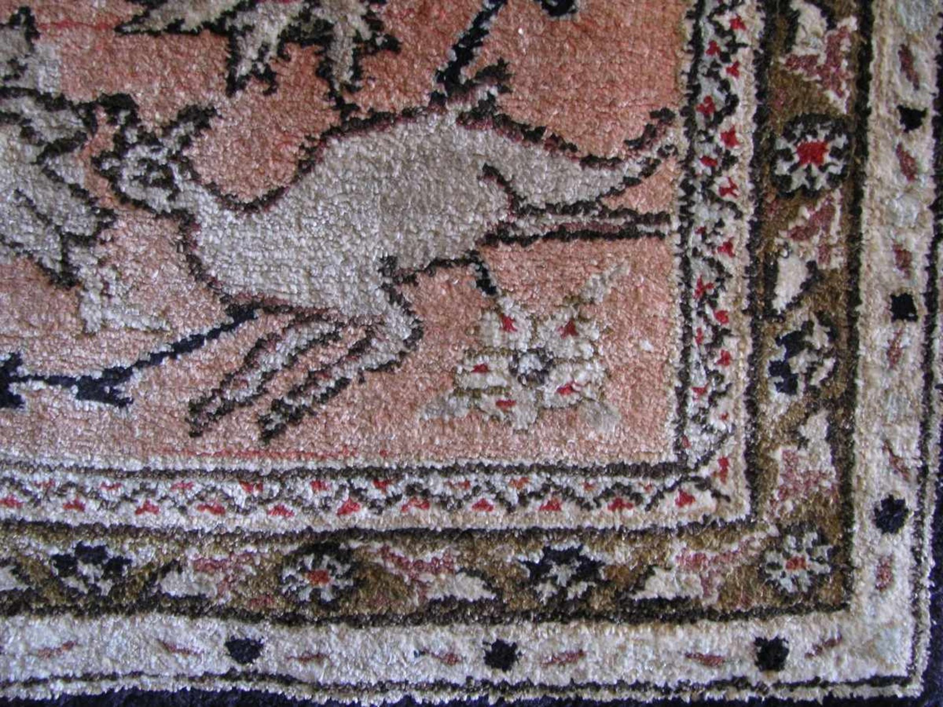 Ghom, Persien, Seide auf Seide geknüpft, ca. 71,5 x 58 cm. - Bild 2 aus 3