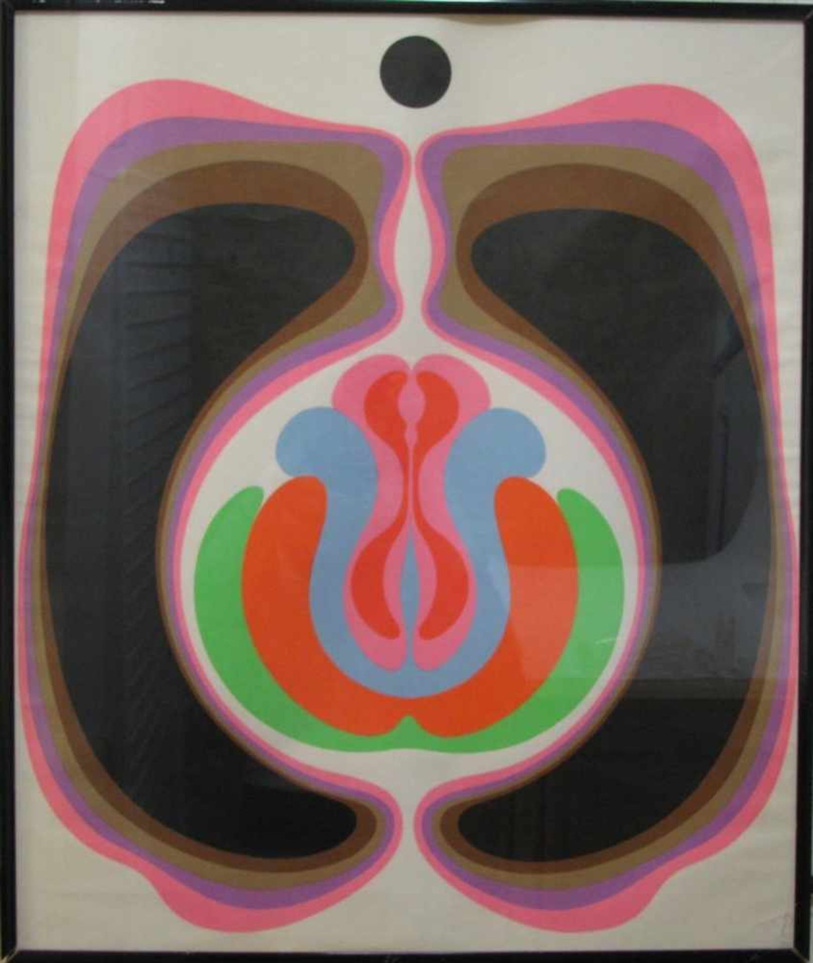 Pop-Art-Künstler, 1960er Jahre, "Weibliche Komposition", Farblithografie, re.u.unles.sign., 78,8 x