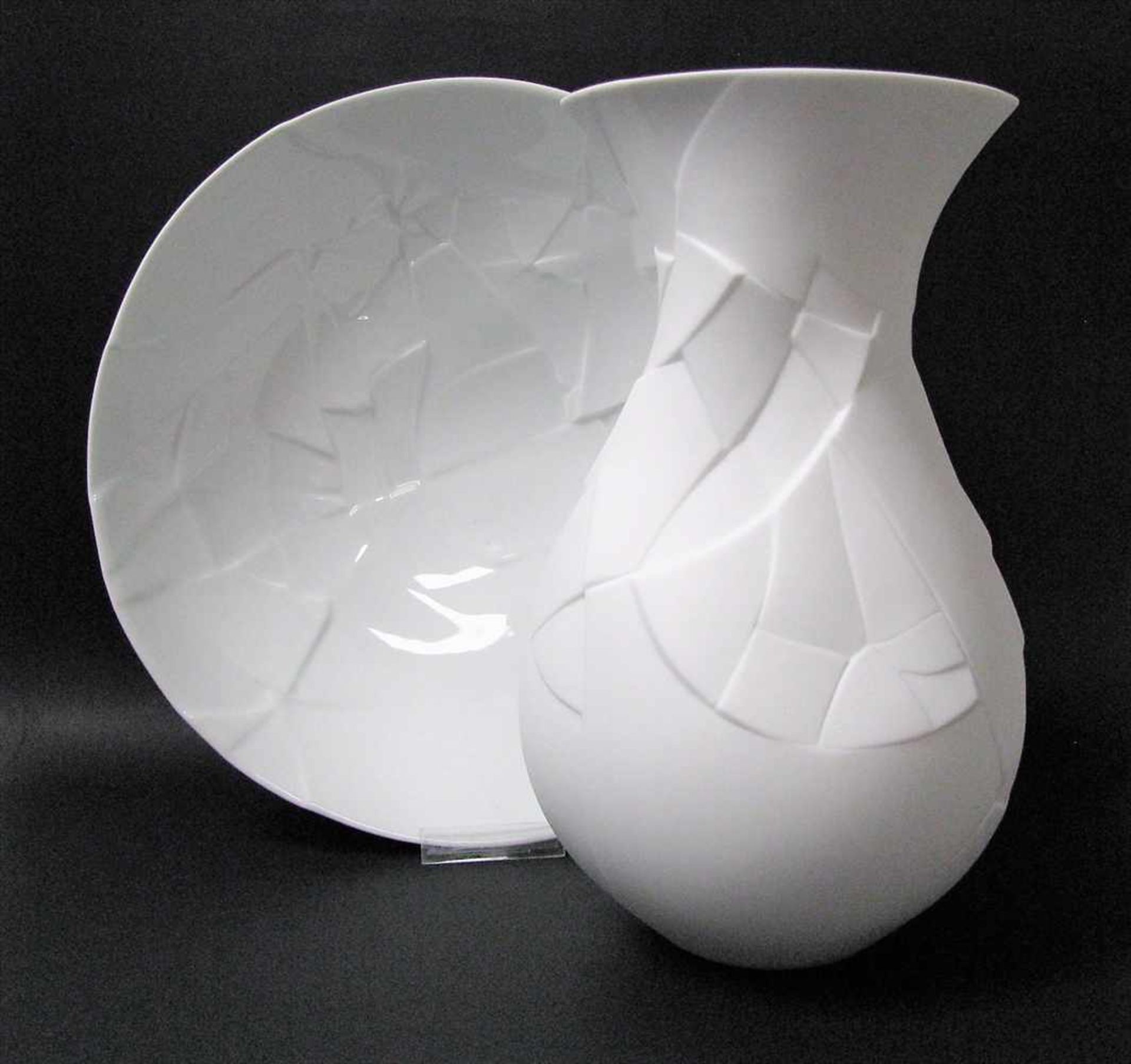 Designer-Vase und -Schale, Rosenthal, Entwurf Dror Benshetrit (iF Design Award Winner 2006), Phases,